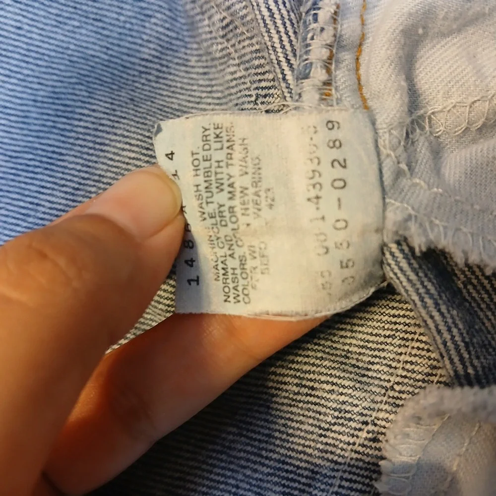 Vintage Levis 550 Orange Tab Mens 33x32 Made in USA Relaxed Tapered Jeans Blue